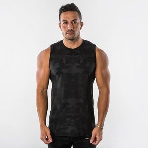 NWT! Alphalete Seamless Tank, Black Camo (Large)